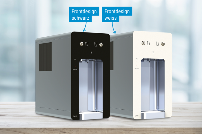 Frontdesign in schwarz und weiss erhältlich.